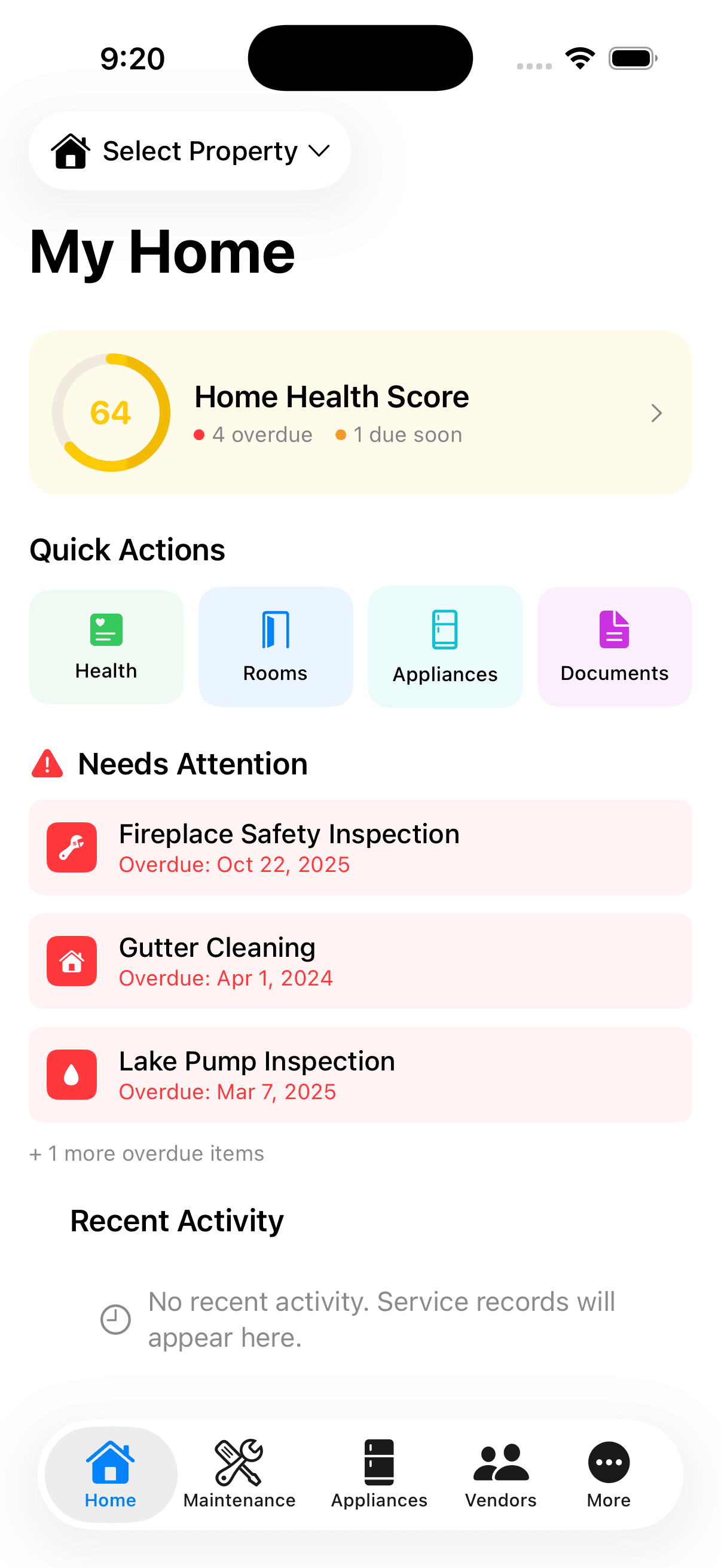 HomeWell homeowner app overview